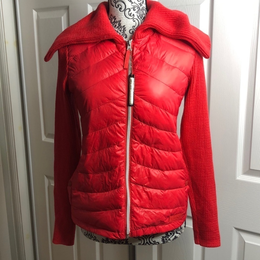 Calvin Klein Red Puffer Jacket